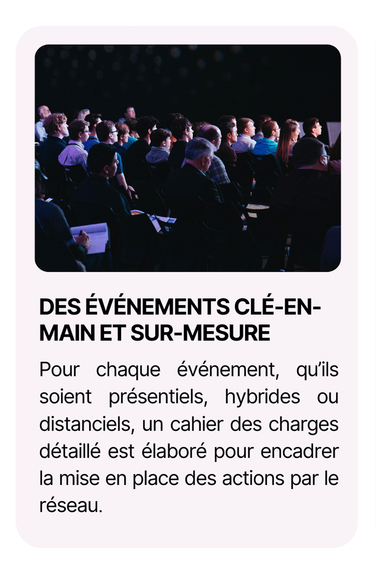 évènements sur mesure